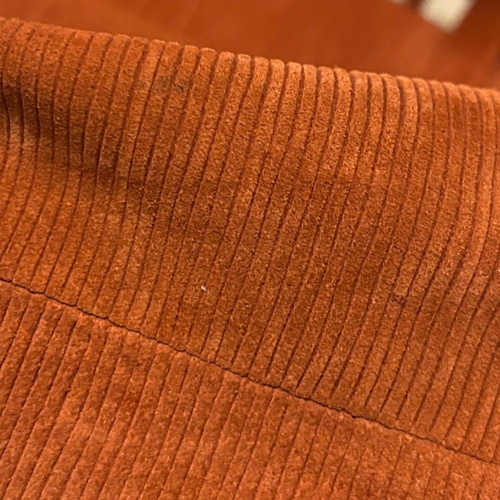 Madewell Medium Transport Tote Russet Corduroy Suede Italian Leather Sold Out - Picture 9 of 9
